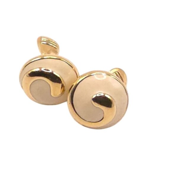 Monet Jewelry - Monet Gold-Tone Swirl Clip-On Earrings Vintage Jewelry